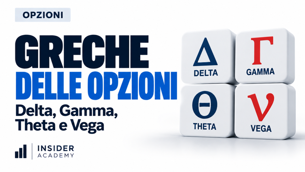 Copertina dell’approfondimento: le greche delle opzioni: Delta, Gamma, Theta e Vega
